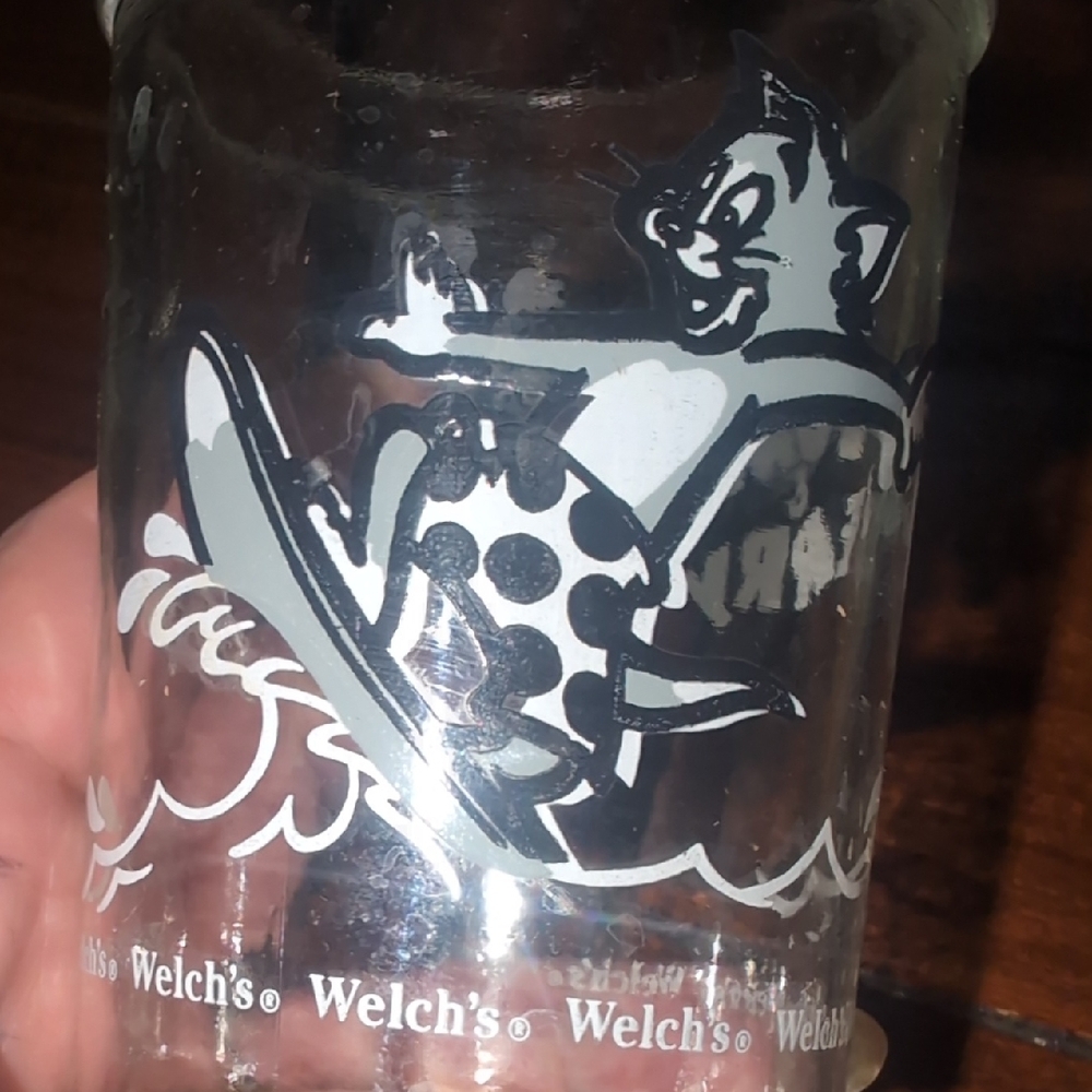 Welch's Surfing Cat Glass